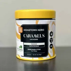 Hometown Hero Delta 9 Caramels