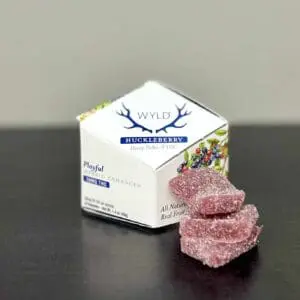 Wyld huckleberry hybrid THC gummies, 10mg