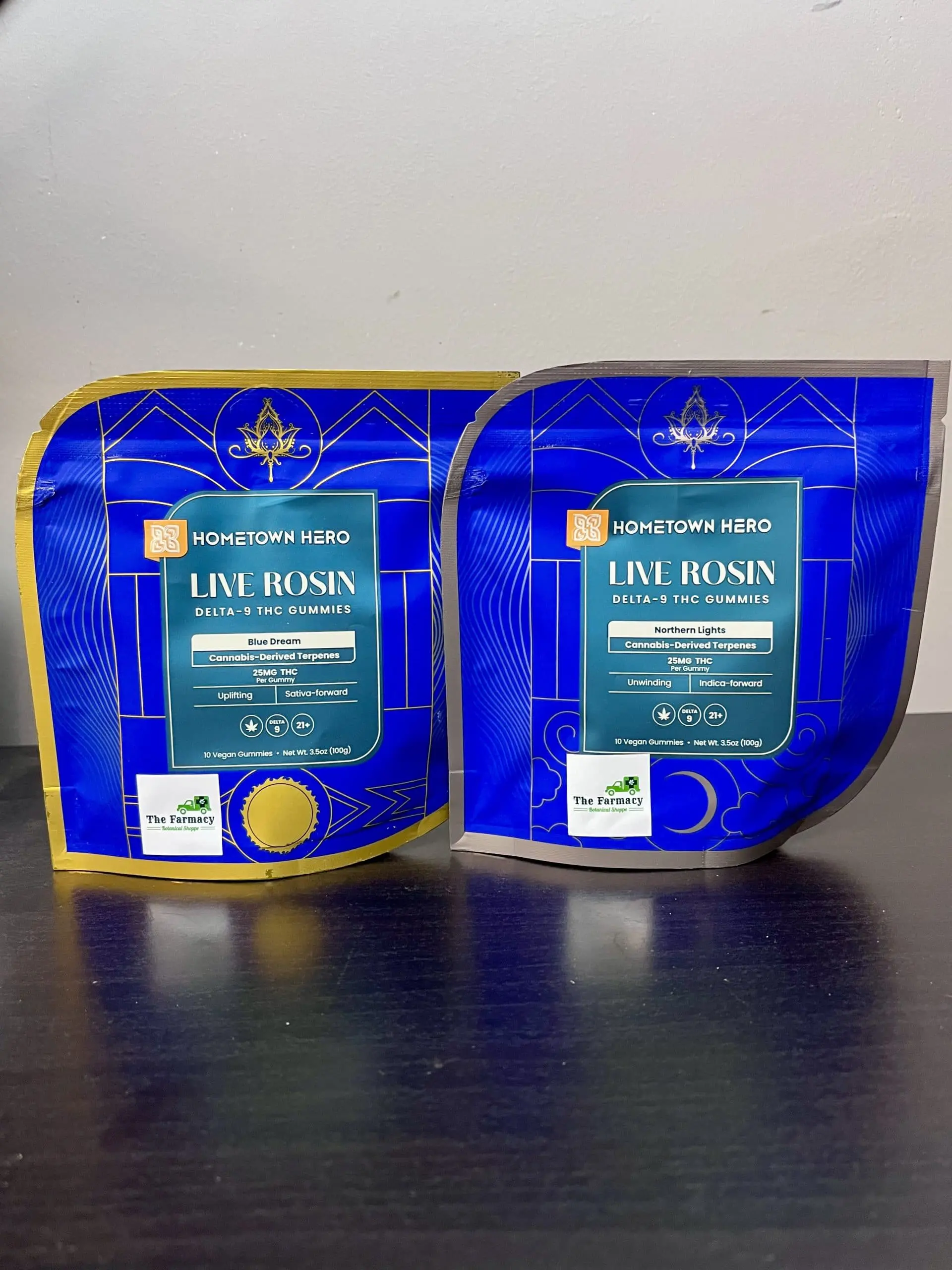 Hometown Hero Delta 9 Live Rosin Gummies, 25mg
