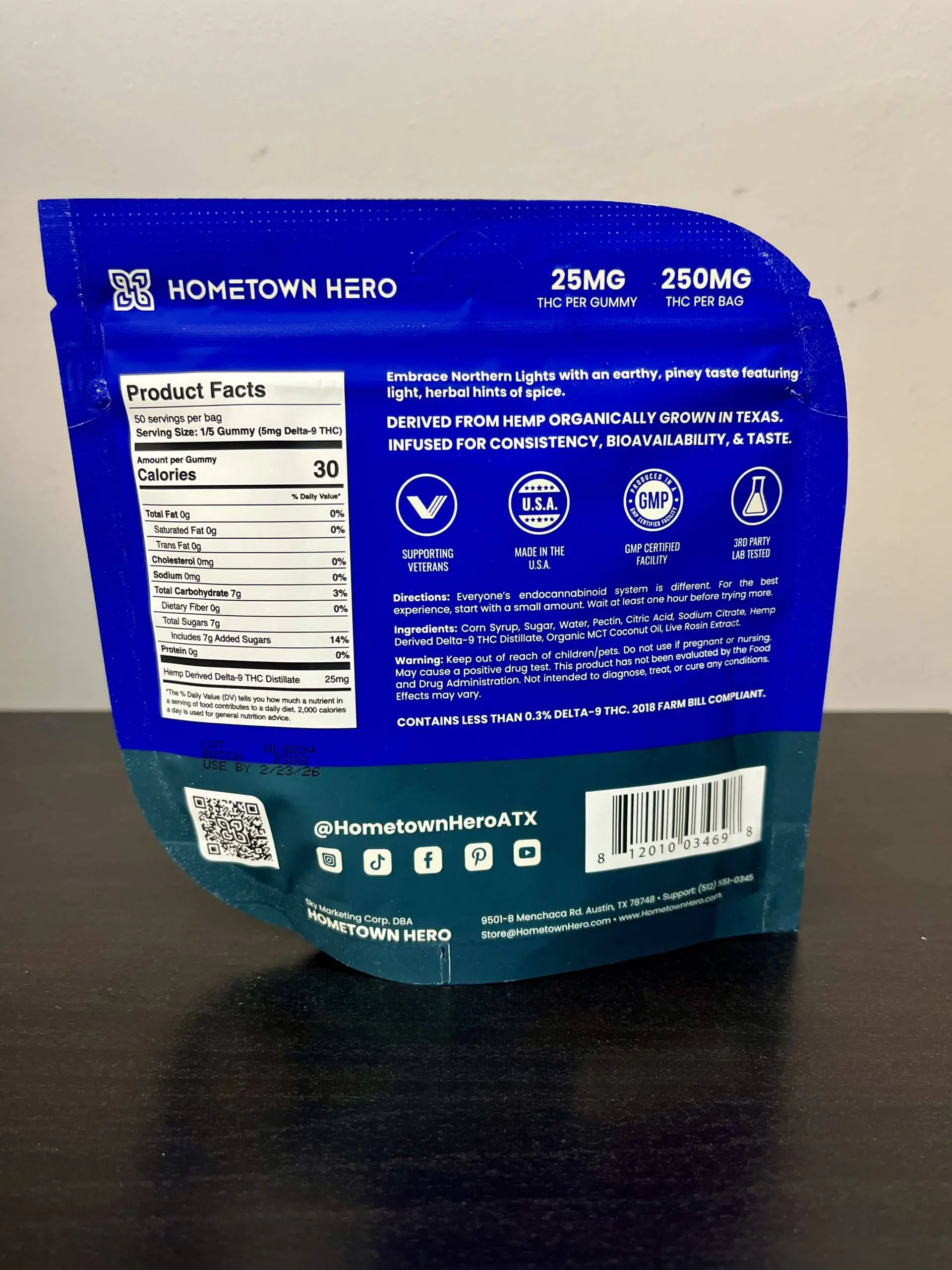 Hometown Hero Delta 9 Live Rosin Gummies, 25mg - Image 5