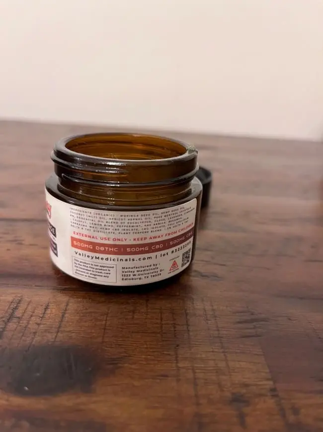 Valley Medicinals Entourage relief balm with CBD, CBG, THC - Image 4