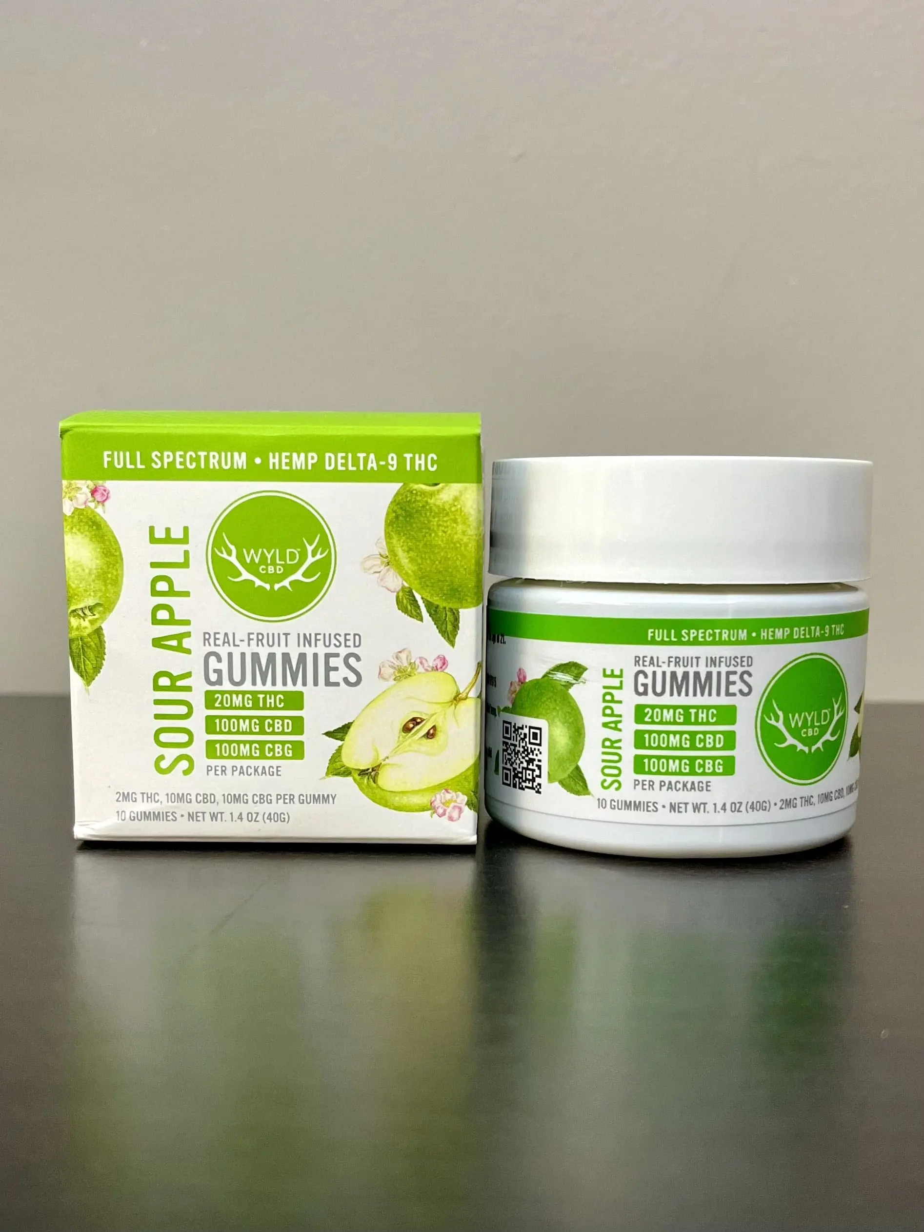 Wyld Low Dose THC: CBD: CBG Gummies, Sour Apple - Image 2