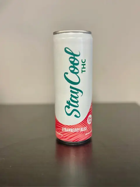 Stay Cool delta 9 THC drink in strawberry flavor